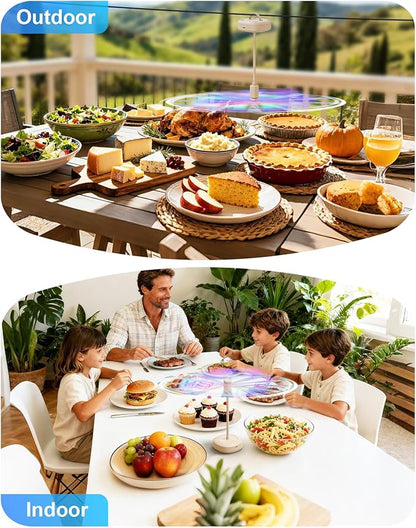 Edvision 4 Pack Food Table Fan, 2000mAh USB Powered Rechargeable Food Fan - Image 6