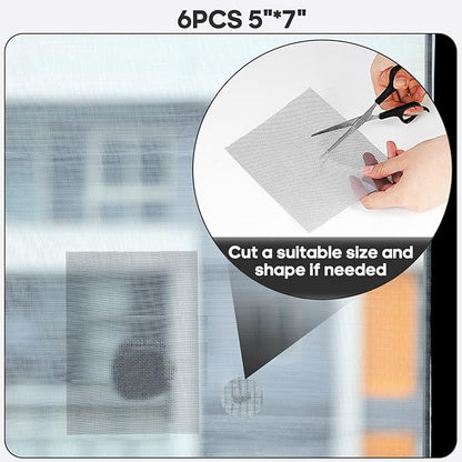 Secopad 5" x 7" Grey/Black Screen Repair Kit, Strong Adhesive Fiberglass Mesh - Image 6
