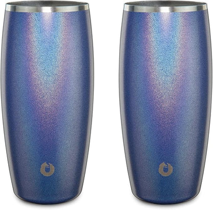 SNOWFOX Insulated Beer Glasses, Premium Vacuum Insulated Stainless Steel by Snowfox