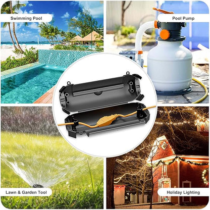 iwillink 2 Pack Outdoor Extension Cord Cover Waterproof - Image 5