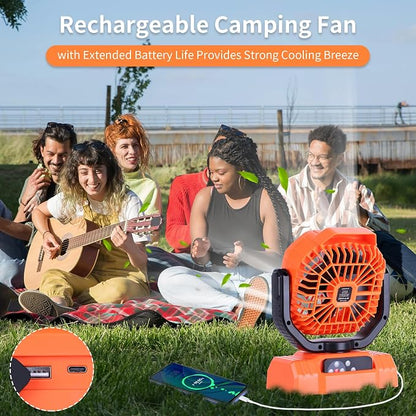 AVV 20000mAh High Speed Portable Camping Rechargeable Fan - Image 4
