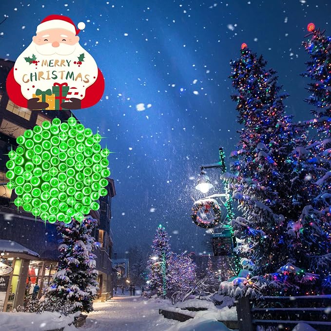 Green String Lights Outdoor Decoration, 66 ft 200 LED Green St. Patrick's Day - Image 6