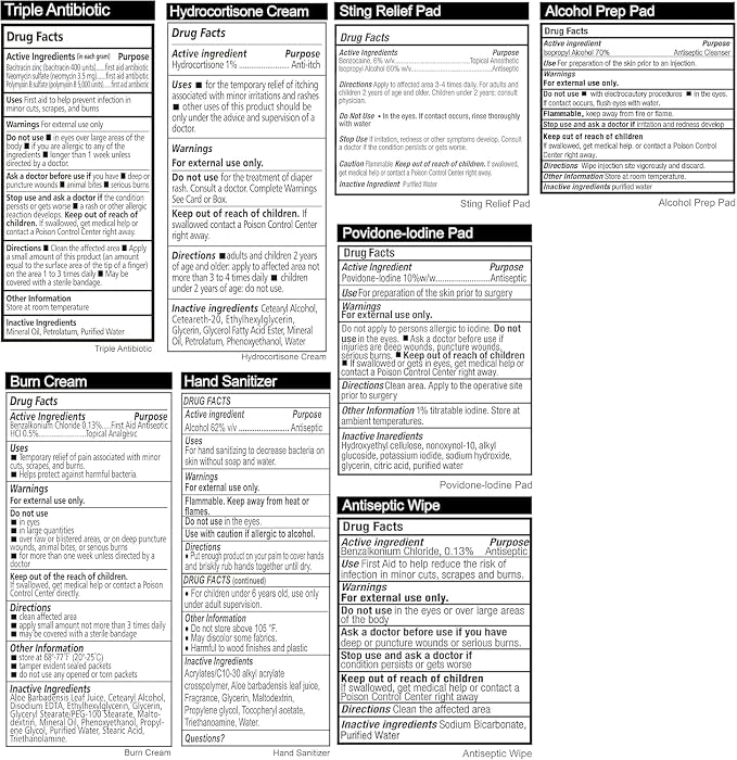 General Medi First Aid Kit, 250 Piece Small First Aid Kit - Image 9