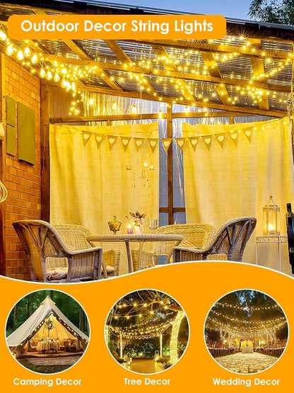 66Ft 200 LED Fairy Lights Plug in, Waterproof String Lights Outdoor & Indoor 8 - Image 7