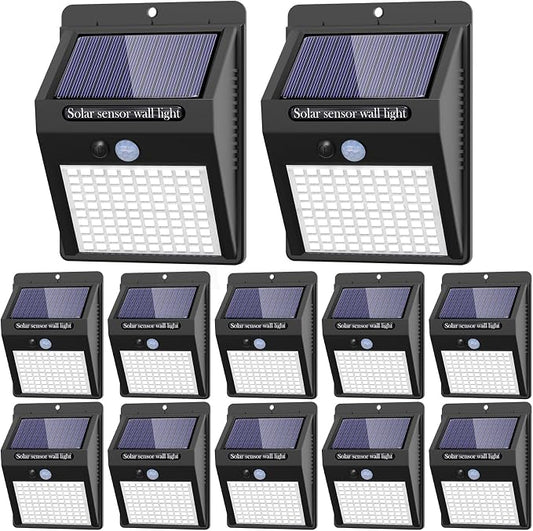 12 Pack Solar Lights Outdoor, 3 Modes/100LED Wireless IP65 Waterproof Solar by kolpop