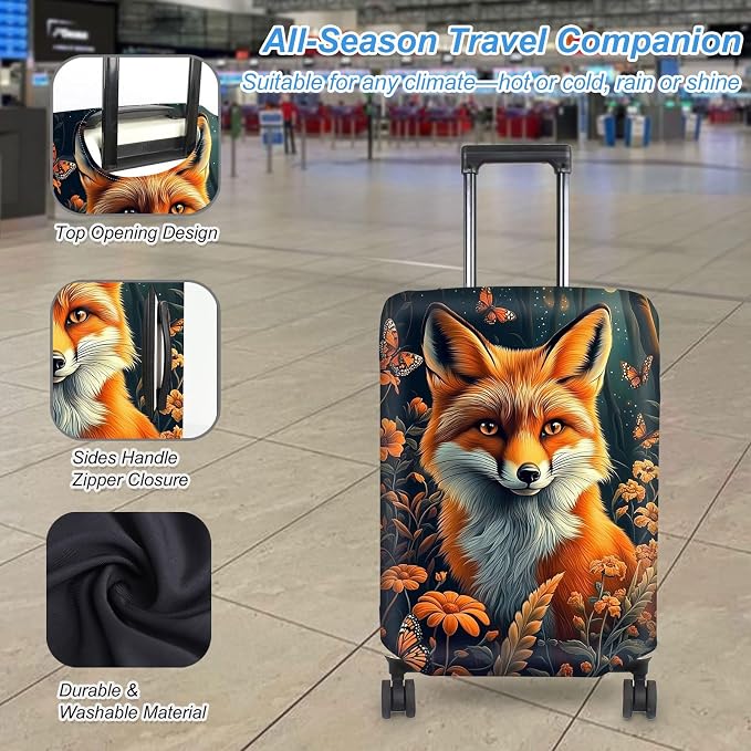 Luggage Cover Protector for 30-32 Inch Suitcases, TSA Approved Elastic Travel - Image 3