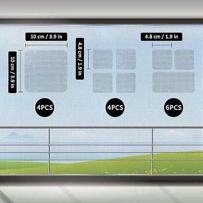Secopad 14 Sheets Window Screen Patches Repair Kit, Strong Adhesive Fiberglass - Image 4