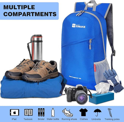 ZOMAKE Lightweight Packable Backpack, Foldable Backpacks Small Daypack - Image 3