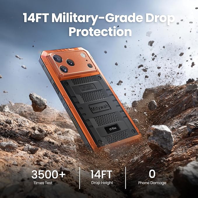 Mitywah Waterproof Case for iPhone 17 Pro, Rugged Metal Case - Image 4