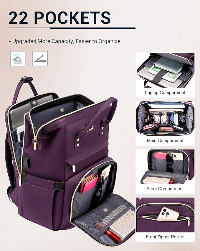 LOVEVOOK 17.3 Inch Laptop Backpack, Large Travel Backpack - Image 3