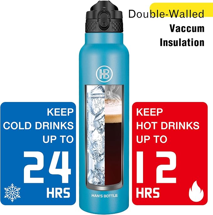 Han's Bottle Sports Water Bottle - 32 Oz - Image 6