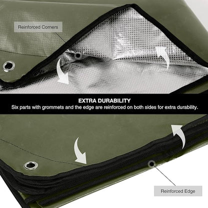 RedSwing 6 Pack Heavy Duty Waterproof Emergency Thermal Tarp, Insulated - Image 5