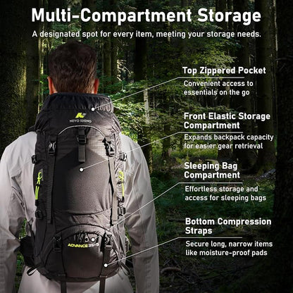 N NEVO RHINO 40L Internal Frame Hiking Backpack - Image 4