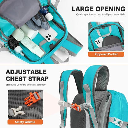 20L Hiking Backpack Lightweight Packable Hiking Daypack, Foldable Small Travel - Image 3