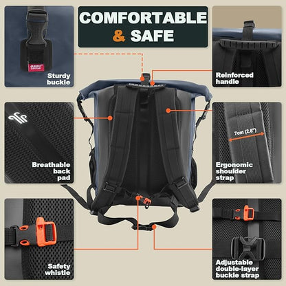 OSAH DRYPAK Waterproof Backpack Dry Bag 35L/55L/85L – Heavy Duty Roll-Top - Image 4