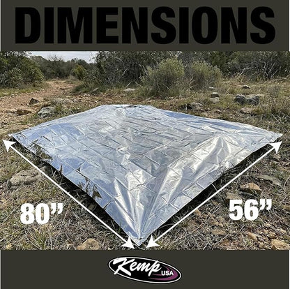 Kemp USA Emergency Mylar Blanket Lightweight Thermal Reflective Survival - Image 2