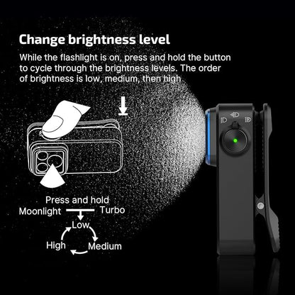 OLIGHT Oclip Pro EDC Flashlight Clip-on Light, Rechargeable 500 Lumens - Image 4