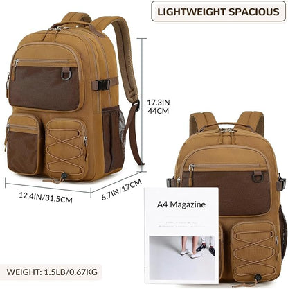 Lohol Water Resistant Backpack for School Travel College Travel, Large Bookbag - Image 3