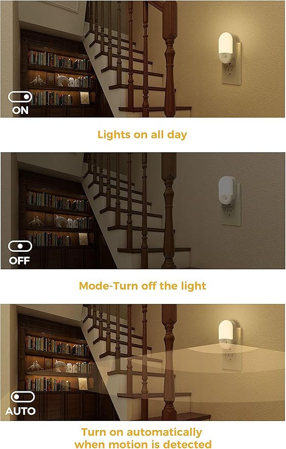 L LOHAS LED Motion Sensor Night Light, Motion Activated Night Light, 3000K Warm - Image 6