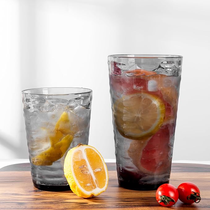 20-ounce Plastic Tumblers, Acrylic Drinking Glasses High-Balls, Shatter-Proof - Image 3