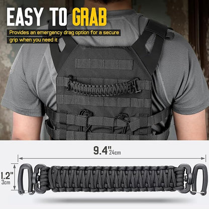 Tactical Paracord Handle，9-core Weaving Paracord Strap - Image 2