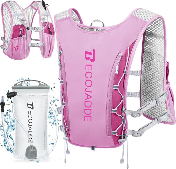 BECOJADDE Running Vest Hydration Backpack by BECOJADDE