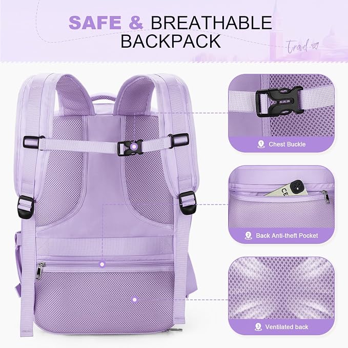 Maelstrom Travel Backpack for Women Men, 35L Laptop Backpack Fits 17-Inch Laptop - Image 8