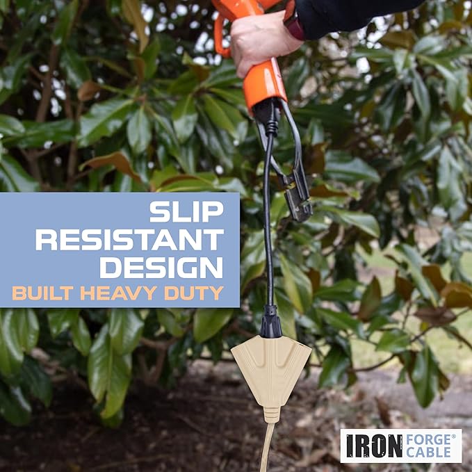 Iron Forge Cable Weatherproof 10 Ft Outdoor Extension Cord - Image 4