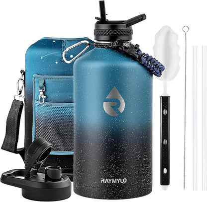 RAYMYLO 128oz Insulated Water Bottle, Triple Wall Vacuum Stainless Steel Water by RAYMYLO