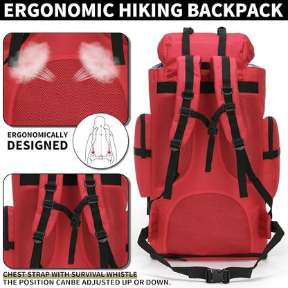 Hiking Backpack for Men 70L/100L Camping Backpack Military Rucksack Molle 3 - Image 5