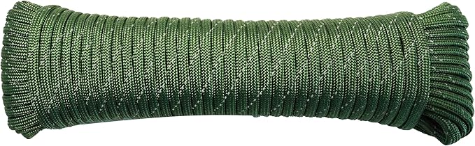 Paracord Rope, Reflective III Parachute Cord 7 Strand Core 550lb, 100ft Army by LUOPUTUO