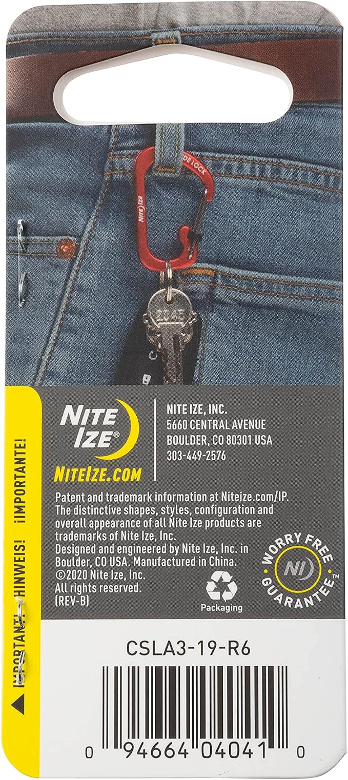 Carabiner SlideLock No3 Orange - Image 8