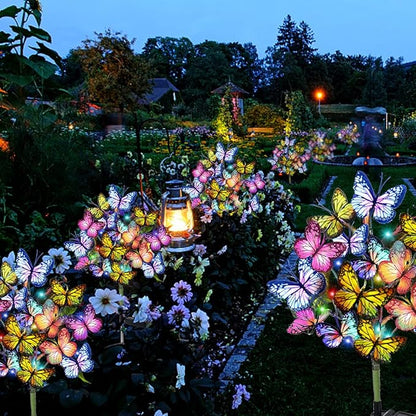 Adecorty Solar Garden Lights Solar Lights Outdoor Waterproof Decorative 4 Pack - Image 6