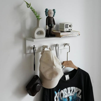 Entrance Coat Rack ，Coat Hooks, Wall-Mounted Wooden Hook Rack, Wall-Mounted by CreatedOn2005