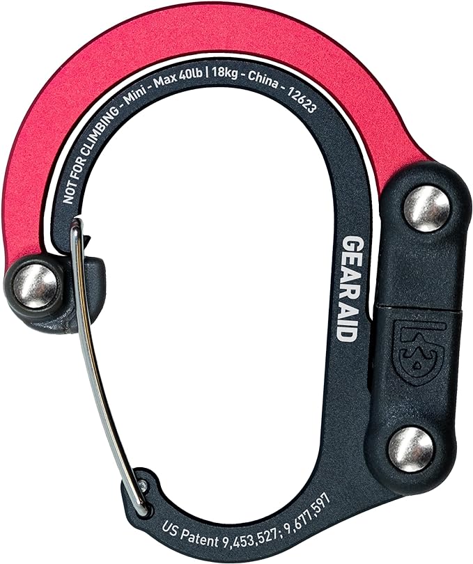GEAR AID HEROCLIP Carabiner Gear Clip and Hook, by GEARAID
