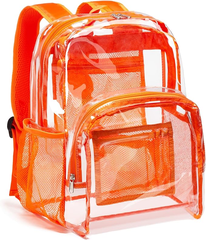 Vorspack Clear Backpack Heavy Duty PVC Transparent Backpack by Vorspack