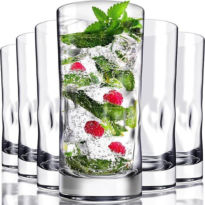 Bravario Unbreakable Plastic Drinking Glasses 17 oz | Dishwasher Safe by Bravario
