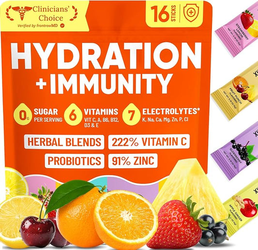 Venture Pal 2-in-1 Hydration + Immune Electrolytes Powder Packets by VenturePal