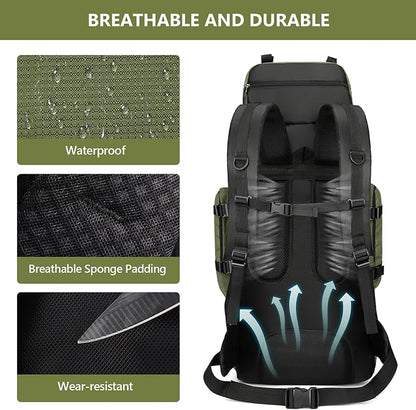 90L Hiking Backpack, Waterproof Camping Bag - Image 5