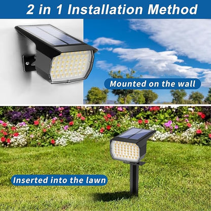 WENATY Solar Spot Lights Outdoor Waterproof IP65, 12 Pack Landscape Spotlights - Image 5