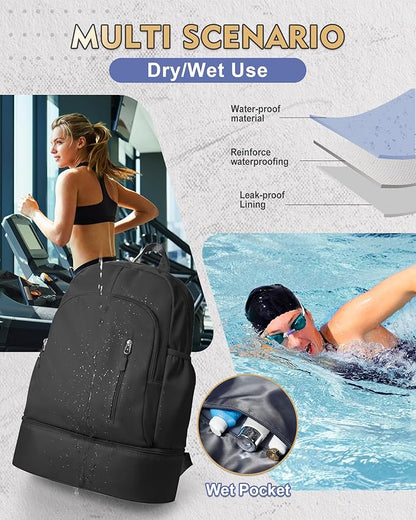 Gym Backpack for Women Men, Cheer bag, Lightweight Gym Bag - Image 6