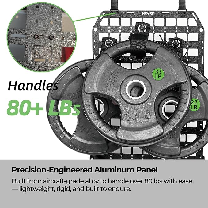 HEMSKDAYS Aluminum Rigid Molle Panel - Image 2