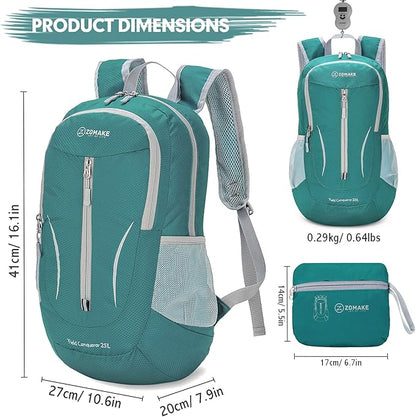 ZOMAKE Ultra Lightweight Packable Backpack 25L, Foldable Hiking Backpacks Water - Image 2