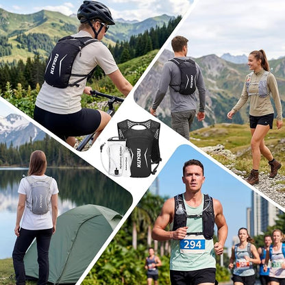 KUYOU Running Vest for Women & Men, Lightweight Hydration Backpack - Image 7