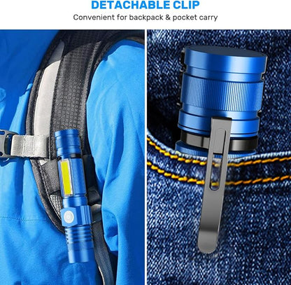 Rechargeable LED Flashlights, Magnetic Flashlight Super Bright Tactical - Image 3