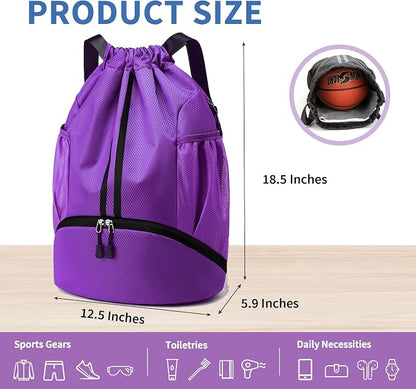 JELUTAR Drawstring Backpack Gym Bag - Image 2