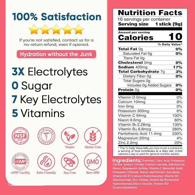 Venture Pal Sugar Free Electrolyte Powder Packets - Image 7