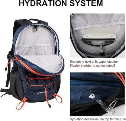 MOUNTAINTOP Hiking Backpack, 25/30L Camping Backpack, Men Women Hiking Daypack - Image 4