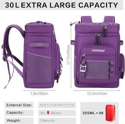 Hulongo Large Waterproof Insulated Cooler Backpack - Image 2