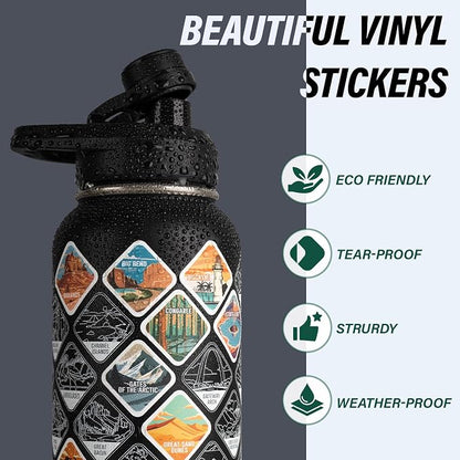 DYSANKY National Parks Water Bottle – 40 oz Insulated Stainless Steel Bottle - Image 4